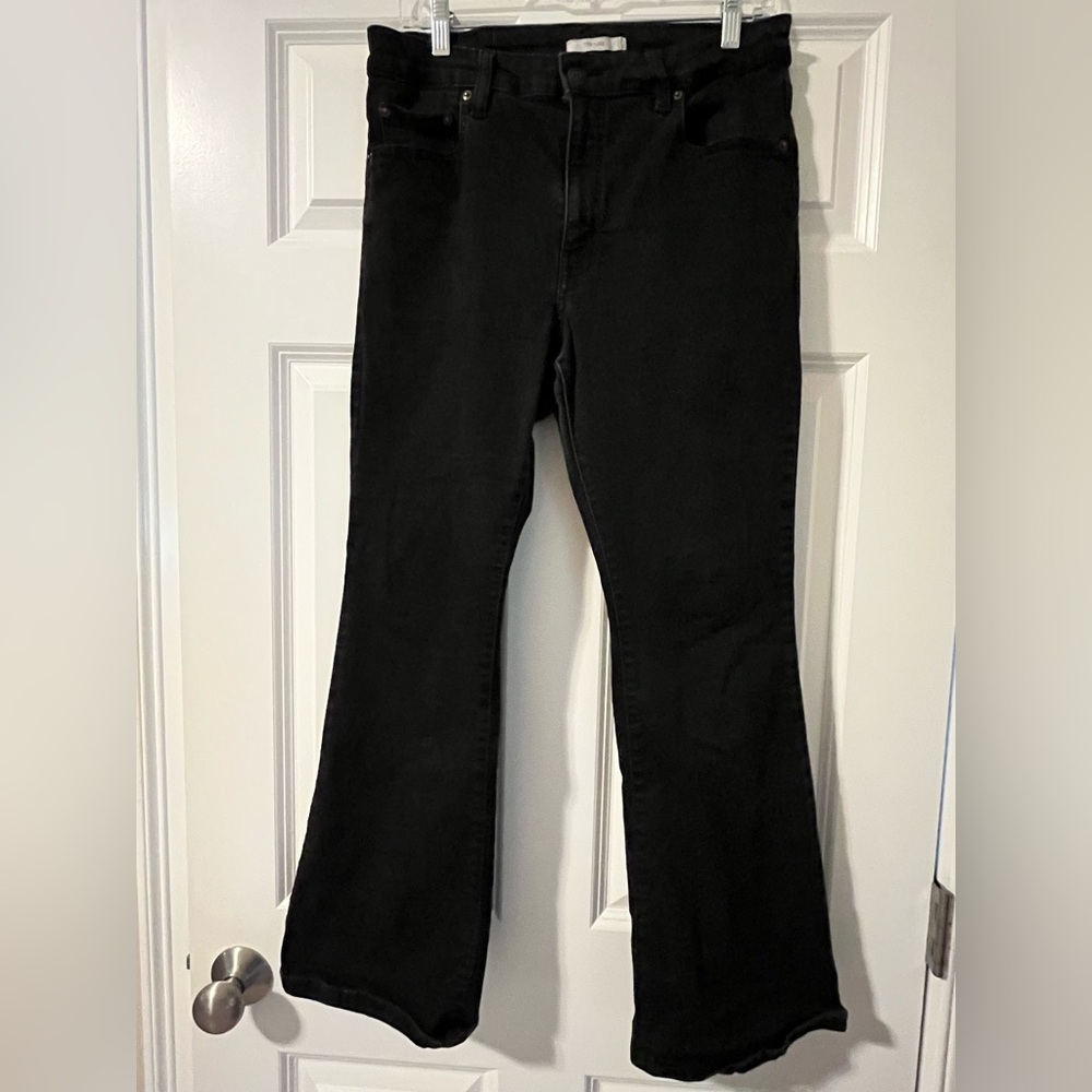 Levi's 726 Black Flare Stretch Jeans